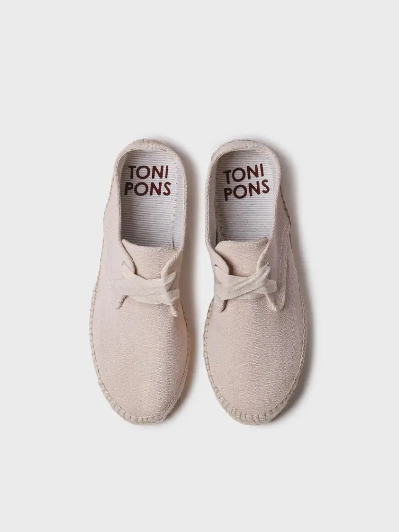 Toni Pons Planas | Cerradas | ABRIL - Alpargata vegana de mujer cerrada con cordones | ABRIL