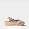 Toni Pons Cuñas Medias | Abiertas | BERNIA-P - Alpargata peep toe de mujer con cuña en piel | BERNIA-P