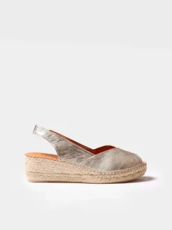 Toni Pons Cuñas Medias | Abiertas | BERNIA-P - Alpargata peep toe de mujer con cuña en piel | BERNIA-P