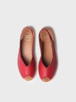 Toni Pons Cuñas Medias | Abiertas | BERNIA-P - Alpargata peep toe de mujer con cuña en piel | BERNIA-P