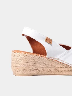 Toni Pons Cuñas Medias | Abiertas | BERNIA-P - Alpargata peep toe de mujer con cuña en piel | BERNIA-P