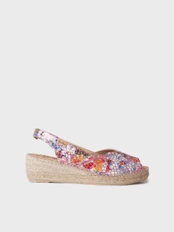 Toni Pons Cuñas Medias | Abiertas | BERNIA-PM - Alpargata peep toe de mujer con cuña en piel | BERNIA-PM