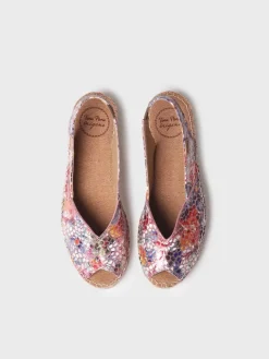 Toni Pons Cuñas Medias | Abiertas | BERNIA-PM - Alpargata peep toe de mujer con cuña en piel | BERNIA-PM