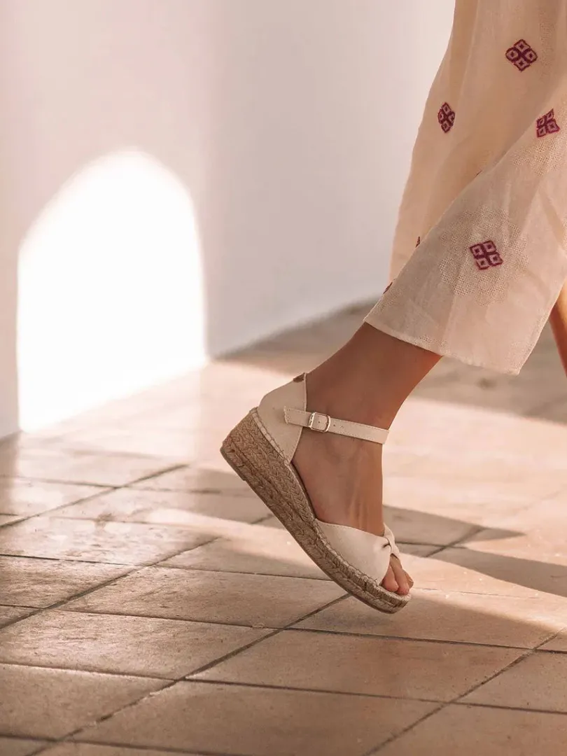 Toni Pons Cuñas Medias | Abiertas | BILMA-L - Alpargata de cuña lazada | BILMA-L
