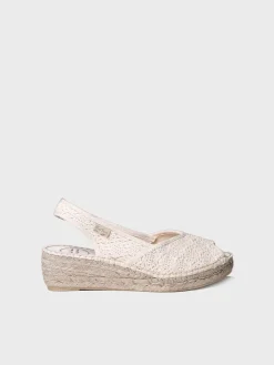 Toni Pons Cuñas Medias | Abiertas | BLANCA-AD - Alpargata de cuña de yute estilo peep toe | BLANCA-AD