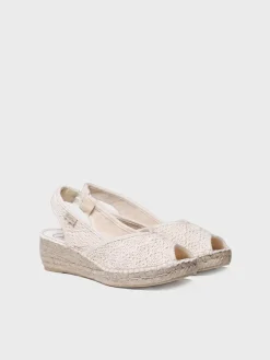 Toni Pons Cuñas Medias | Abiertas | BLANCA-AD - Alpargata de cuña de yute estilo peep toe | BLANCA-AD