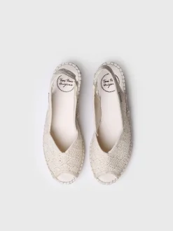 Toni Pons Cuñas Medias | Abiertas | BLANCA-AD - Alpargata de cuña de yute estilo peep toe | BLANCA-AD