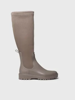 Toni Pons Botas | CARDIFF - Bota alta de agua para mujer en goma y licra | CARDIFF