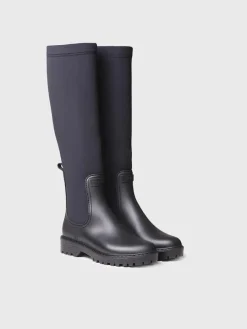 Toni Pons Botas | CARDIFF - Bota alta de agua para mujer en goma y licra | CARDIFF