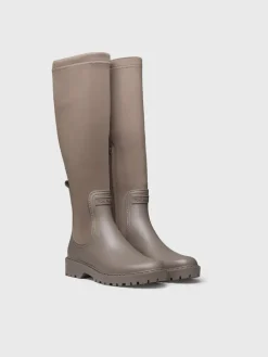 Toni Pons Botas | CARDIFF - Bota alta de agua para mujer en goma y licra | CARDIFF