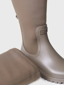 Toni Pons Botas | CARDIFF - Bota alta de agua para mujer en goma y licra | CARDIFF