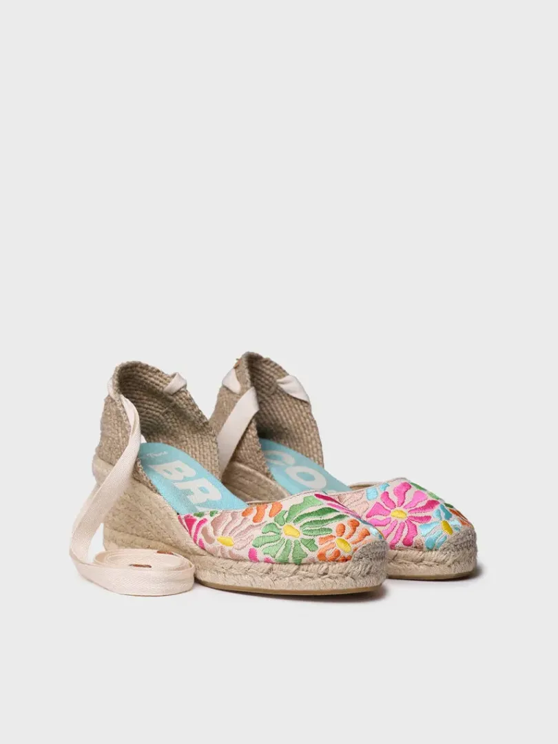 Toni Pons Cuñas Medias | Cerradas | CASTELL - Alpargata valenciana multicolor para mujer | CASTELL