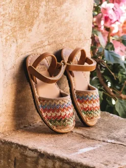 Toni Pons Sandalias | COVA-NZ - Abarca infantil en tejido multicolor con cierre de velcro | COVA-NZ