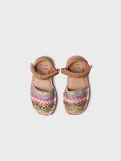 Toni Pons Sandalias | COVA-NZ - Abarca infantil en tejido multicolor con cierre de velcro | COVA-NZ