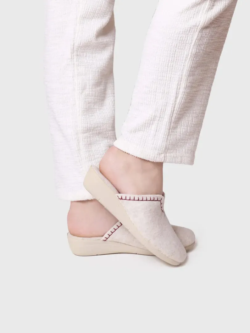 Toni Pons Slippers | CUNIT-FR - Zapatilla tipo zueco para mujer en fieltro reciclado | CUNIT-FR