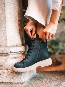 Toni Pons Botines Y Zapatos | DASHA - Botín para mujer en piel nobuk con cordones | DASHA