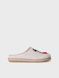 Toni Pons Slippers | DELI-DR - Slippers para mujer en fieltro en Crudo | DELI-DR