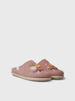Toni Pons Slippers | DELI-EF - Slippers para mujer en fieltro con flores | DELI-EF
