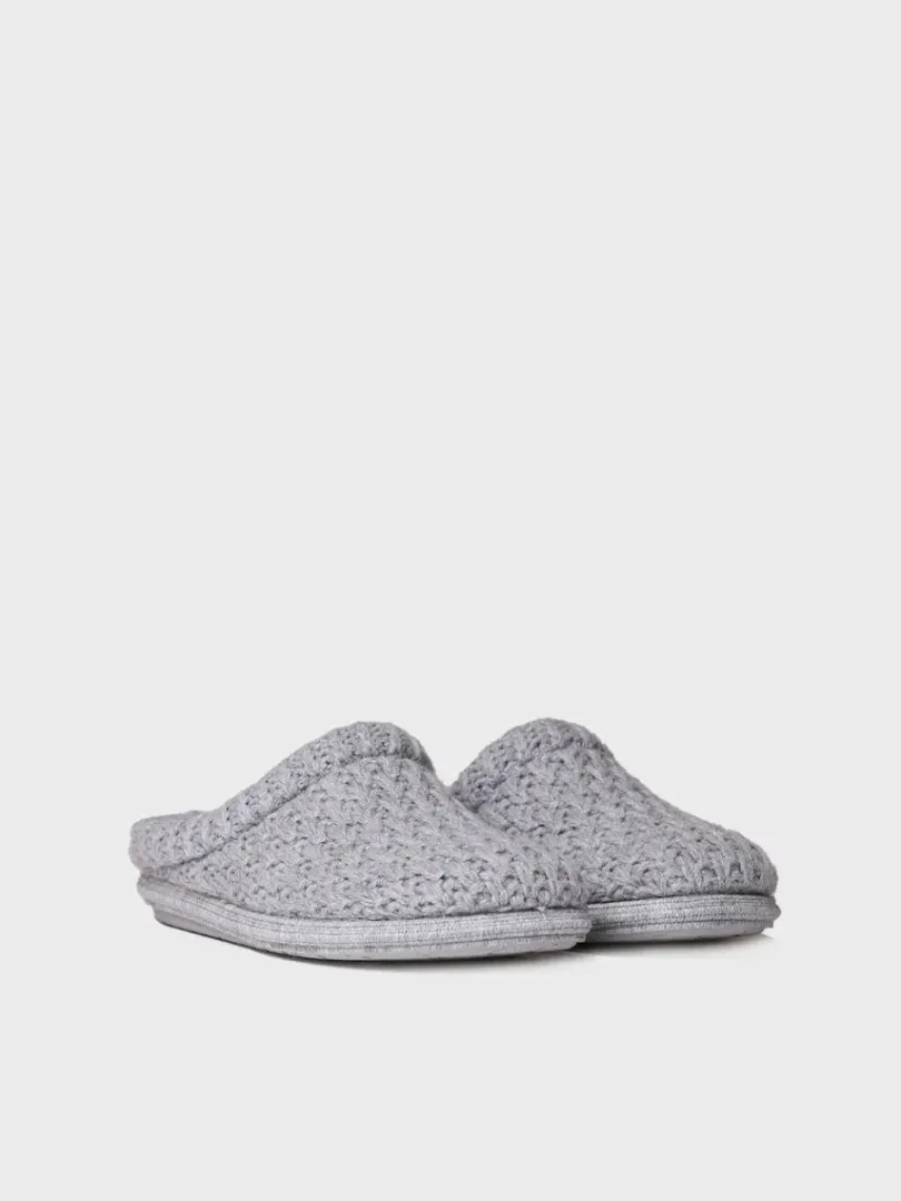 Toni Pons Slippers | DOMI-SR - Slippers para mujer en tejido trenzado en Gris | DOMI-SR
