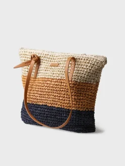 Toni Pons Bolsos | DORA - Bolso shopper en rafia de papel con cremallera | DORA