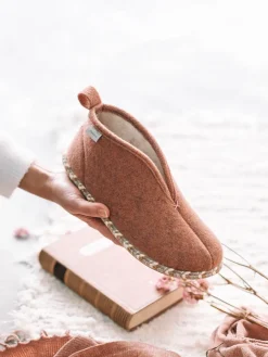 Toni Pons Slippers | DORIA-FP - Slipper abotinada para mujer en fieltro en Nude | DORIA-FP