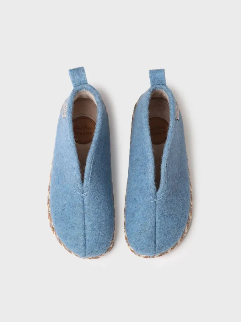 Toni Pons Slippers | DORIA-FP - Slipper abotinada para mujer en fieltro en Nude | DORIA-FP