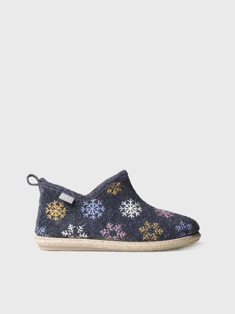 Toni Pons Slippers | DUNA-CP - Slipper abotinada para mujer en fieltro | DUNA-CP