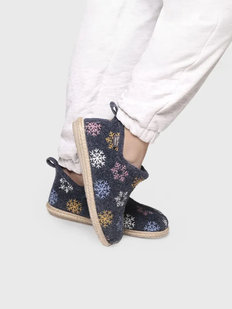 Toni Pons Slippers | DUNA-CP - Slipper abotinada para mujer en fieltro | DUNA-CP