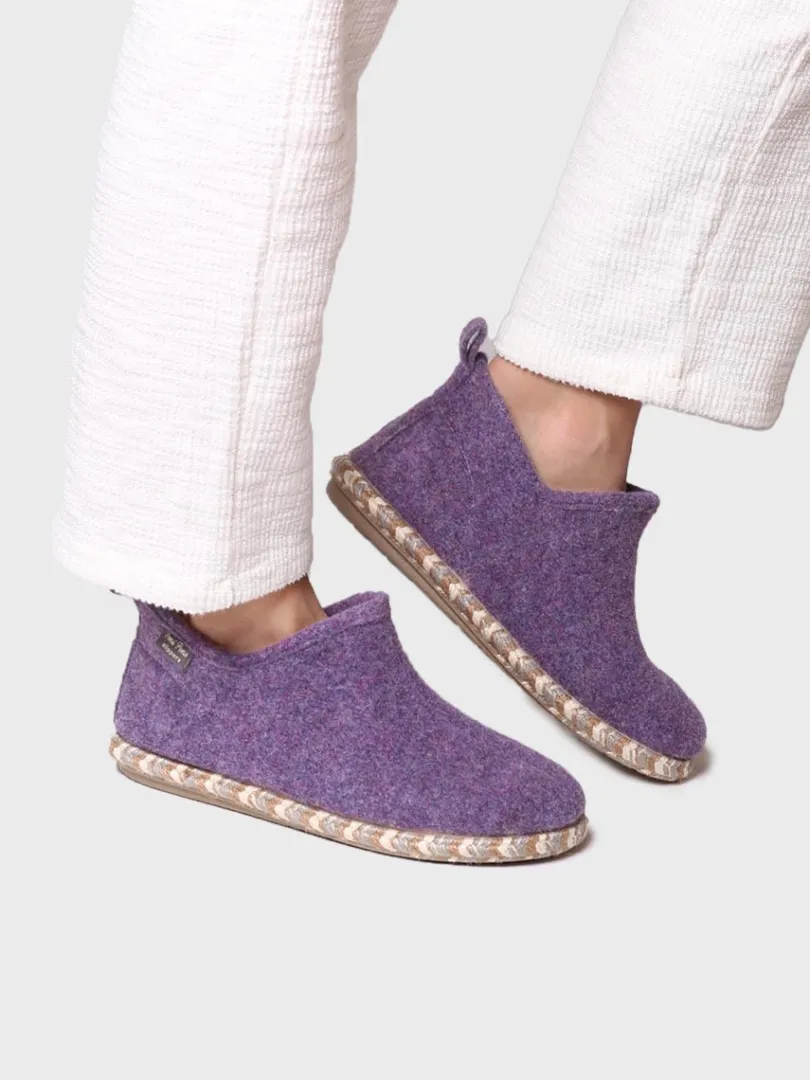 Toni Pons Slippers | DUNA-FP - Slipper abotinada para mujer en fieltro | DUNA-FP