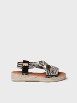 Toni Pons Abiertas | Cuñas Bajas | ELIANA - Alpargata abierta de mujer con elásticos multicolor | ELIANA