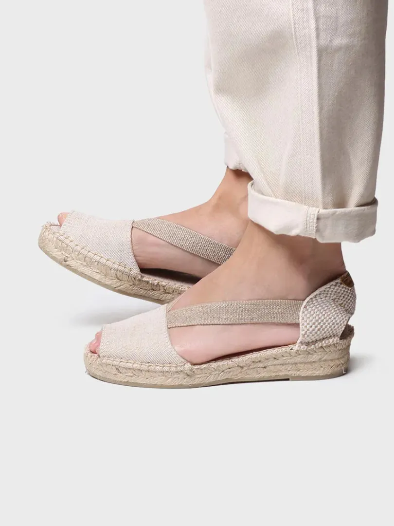 Toni Pons Abiertas | Cuñas Bajas | ELORA-V - Sandalia vegana para mujer | ELORA-V