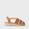 Toni Pons Cerradas | Cuñas Bajas | EMILIA - Alpargata plana de mujer en crochet multicolor | EMILIA