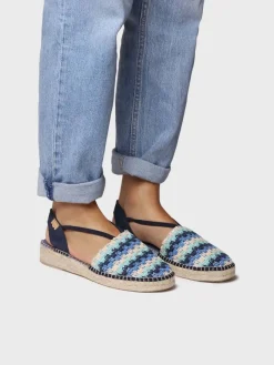 Toni Pons Cerradas | Cuñas Bajas | EMILIA - Alpargata plana de mujer en crochet multicolor | EMILIA