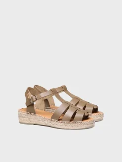 Toni Pons Planas | Abiertas | EMMA - Sandalias cangrejeras planas de mujer en piel | EMMA