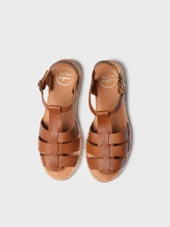 Toni Pons Planas | Abiertas | EMMA - Sandalias cangrejeras planas de mujer en piel | EMMA