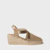 Toni Pons Cuñas Medias | Cerradas | FABI - Alpargata de mujer con cuña de yute tintada y elásticos | FABI
