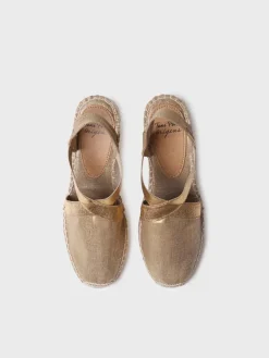 Toni Pons Cuñas Medias | Cerradas | FABI - Alpargata de mujer con cuña de yute tintada y elásticos | FABI