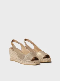 Toni Pons Cuñas Medias | Abiertas | FIORE - Alpargata de cuña de mujer en yute tintado | FIORE