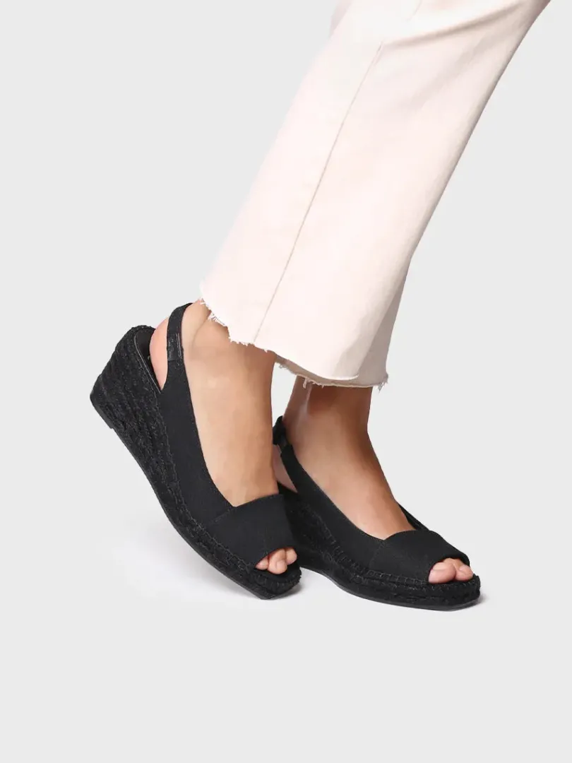 Toni Pons Cuñas Medias | Abiertas | FIORE - Alpargata de cuña de mujer en yute tintado | FIORE