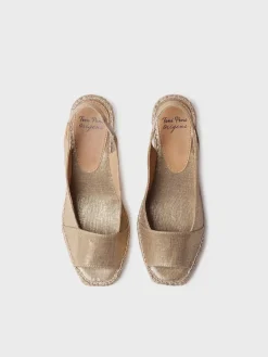 Toni Pons Cuñas Medias | Abiertas | FIORE - Alpargata de cuña de mujer en yute tintado | FIORE