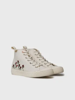 Toni Pons Sneakers Y Zapatillas | GENA-EU - Zapatilla deportiva alta de mujer en algodón reciclado y bordados | GENA-EU