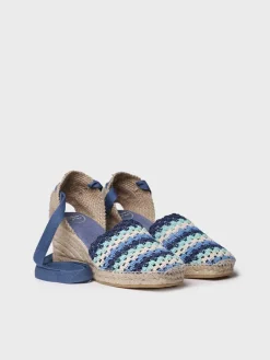 Toni Pons Cuñas Medias | Cerradas | GEORGINA - Alpargata de cuña de mujer en crochet multicolor | GEORGINA