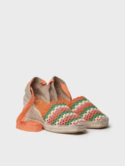 Toni Pons Cuñas Medias | Cerradas | GEORGINA - Alpargata de cuña de mujer en crochet multicolor | GEORGINA