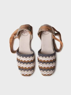 Toni Pons Cuñas Medias | Cerradas | GEORGINA - Alpargata de cuña de mujer en crochet multicolor | GEORGINA
