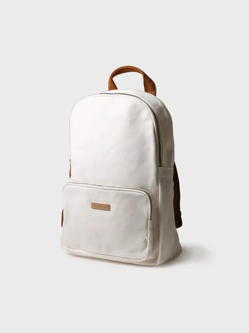 Toni Pons Bolsos | GLORIA - Mochila de lona de algodón con tiras en ante vegano | GLORIA