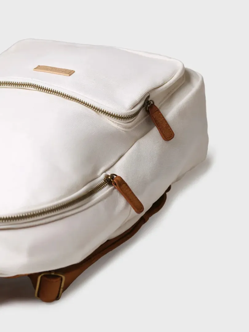 Toni Pons Bolsos | GLORIA - Mochila de lona de algodón con tiras en ante vegano | GLORIA