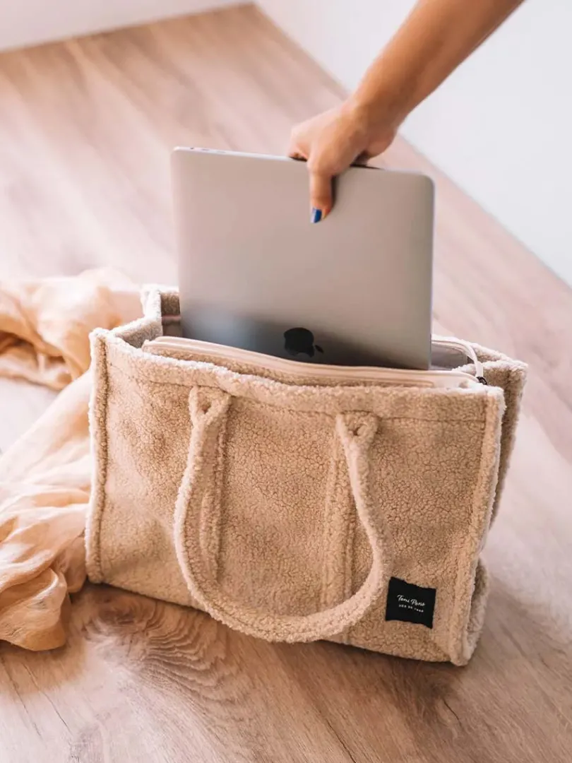 Toni Pons Bolsos | GWEN - Bolso shopper de mujer tipo borrego | GWEN