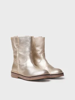Toni Pons Botines Y Zapatos | IRUN-PL - Botines de piel para mujer con acabado plateado | IRUN-PL