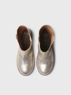 Toni Pons Botines Y Zapatos | IRUN-PL - Botines de piel para mujer con acabado plateado | IRUN-PL