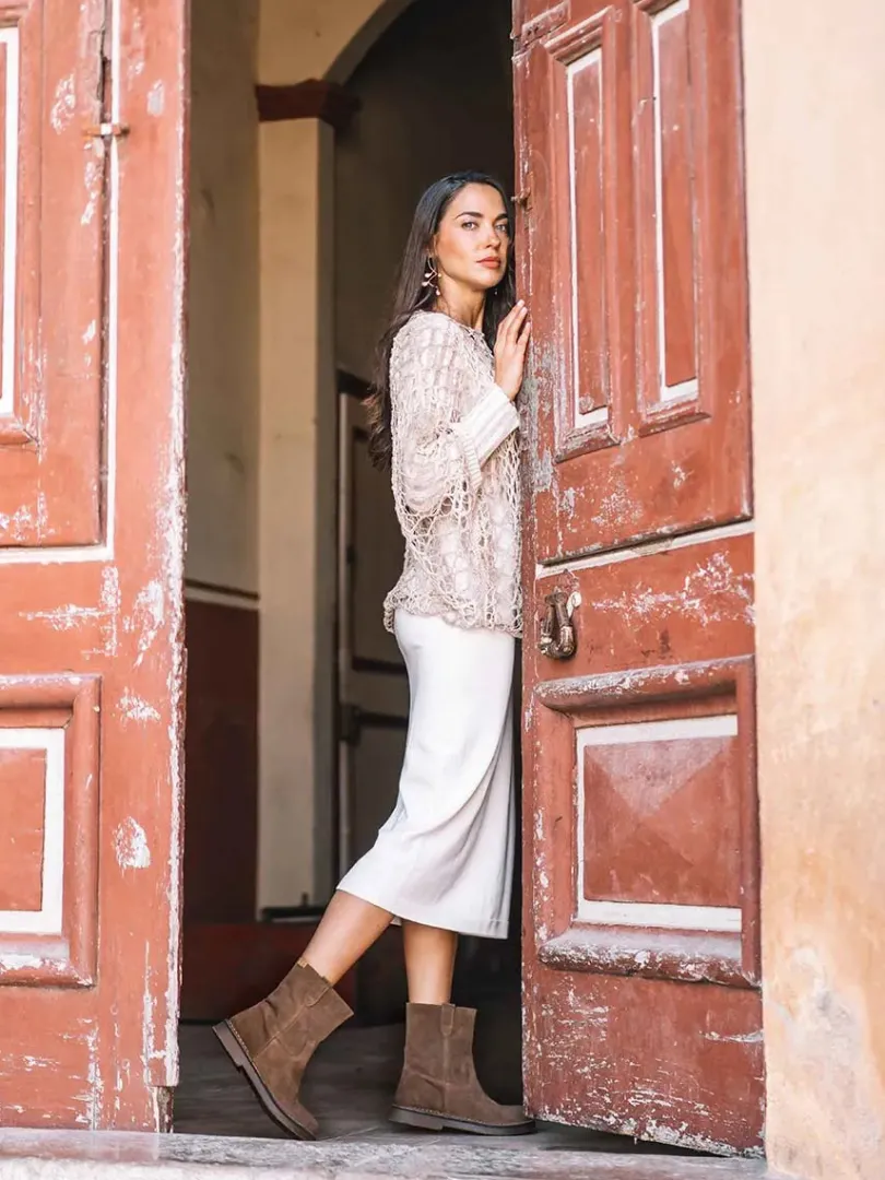 Toni Pons Botines Y Zapatos | IRUN-SY - Botines planos de mujer en serraje | IRUN-SY